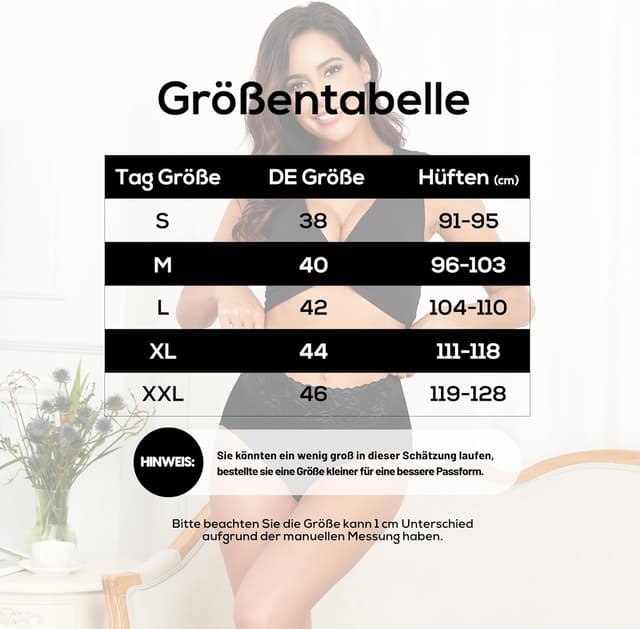 Detalle de Wealurre Underwear Women High Waist Cotton Knickers – 95% cotton high-rise full coverage multipack