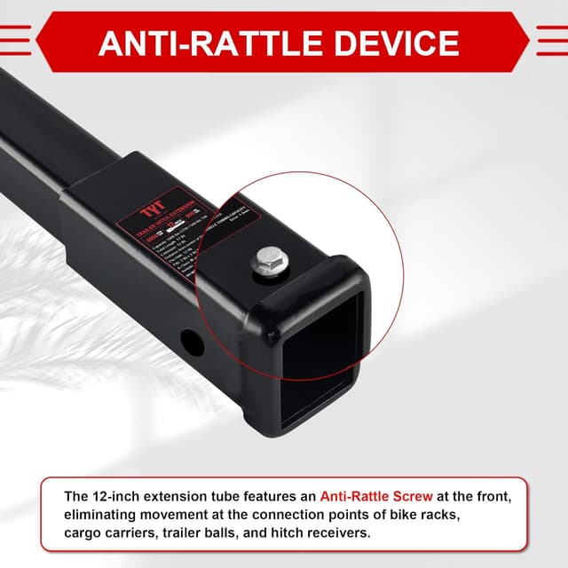Thumbnail 3 de TYT 12" Trailer Hitch Extension 5000 lbs 🚚