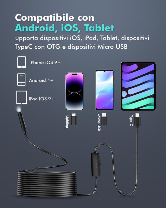 Thumbnail 1 de Lovcoyo 1920P Endoscopio HD