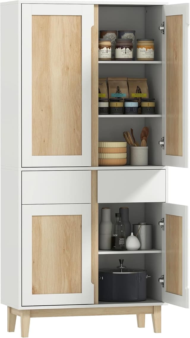 Detalle de HOMCOM buffet cuisine 80 x 35 x 170 cm