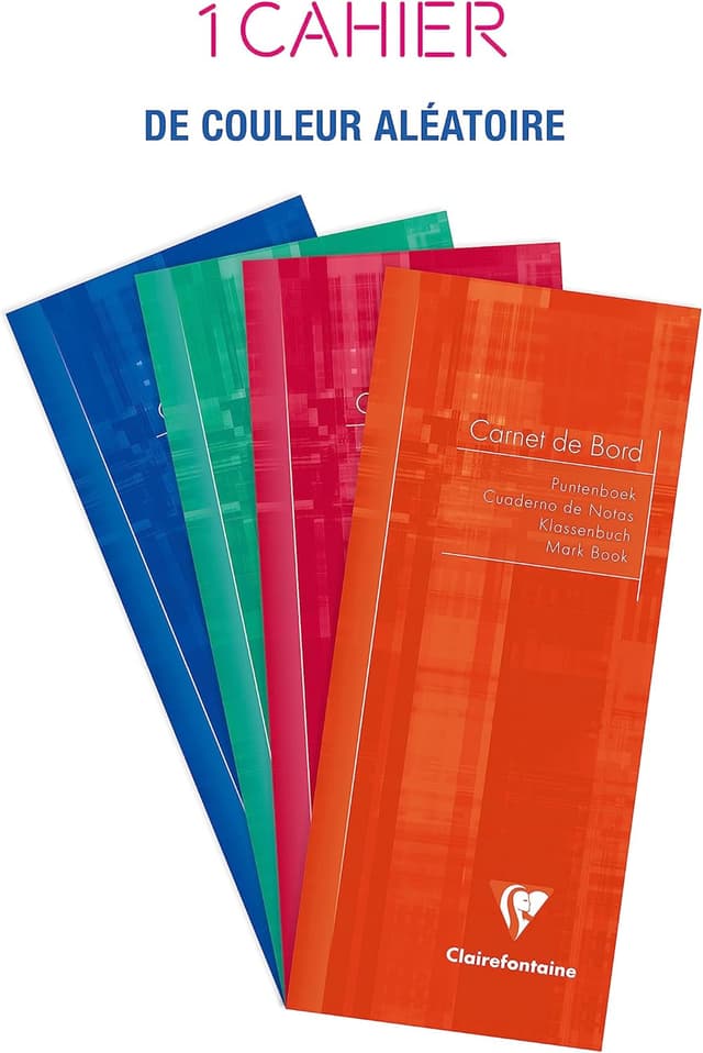 Detalle 2 de Clairefontaine 3529C Klassenheft für Lehrer zur Notenübersicht (8,5 x 20 cm, 16 Blatt, 110 g)