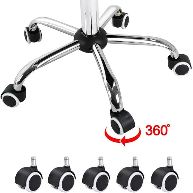 Thumbnail 6 de Yaheetech sedia da ufficio girevole 360° con altezza regolabile e schienale imbottito in ecopelle