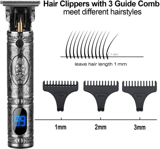 Detalle 2 de Suttik Hair Clippers Zero Gapped T-Blade trimmer for men 💇