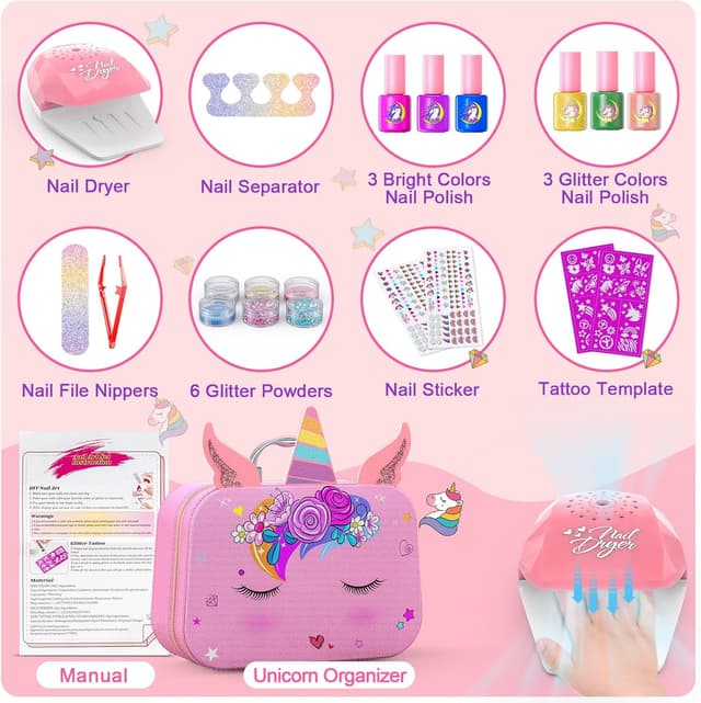 Detalle 2 de Kids Nail Polish Set Age 3-12 💅