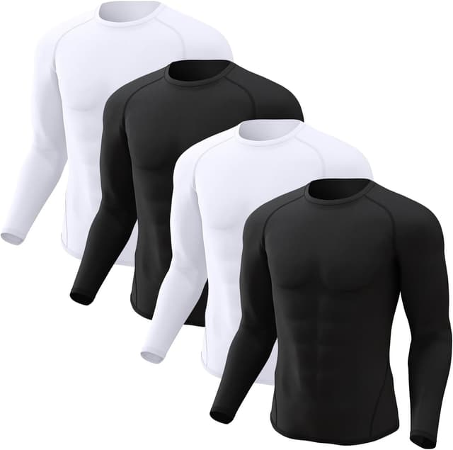Imagen de Compression Shirts 4 Pack Cooling Dry for Men en OfertitasTOP