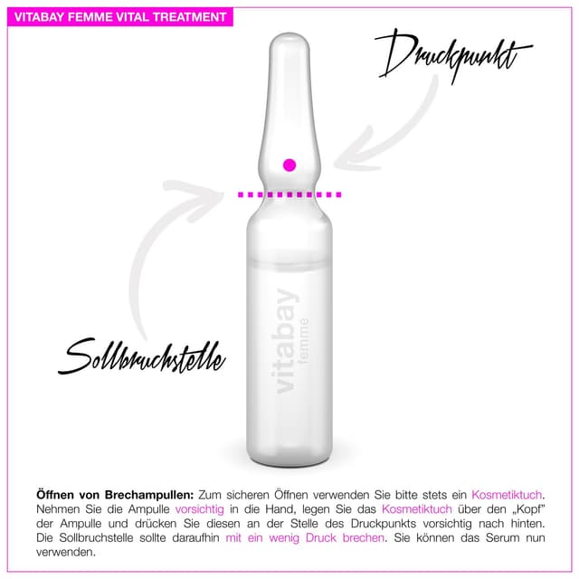 Detalle 2 de Vitabay Renew Serum 14 x 2 ml Gegen Falten