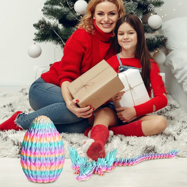 Detalle 2 de Olee Odee Drachen-Eier 3D gedruckt, bewegliche Figur, Sammler đ