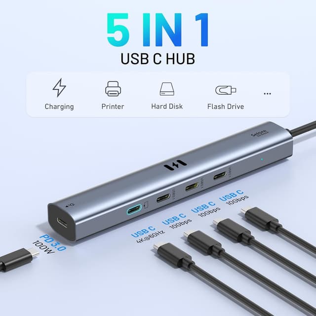 Thumbnail 1 de USB C Video Hub 10Gbps Adapter 4K@60Hz