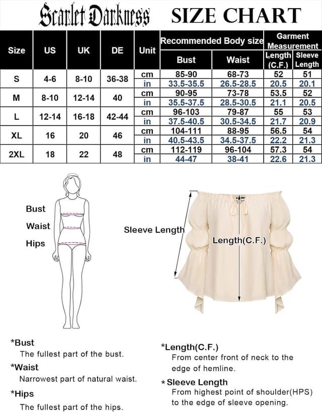 Thumbnail 6 de SCARLET DARKNESS Chemise Renaissance manches longues