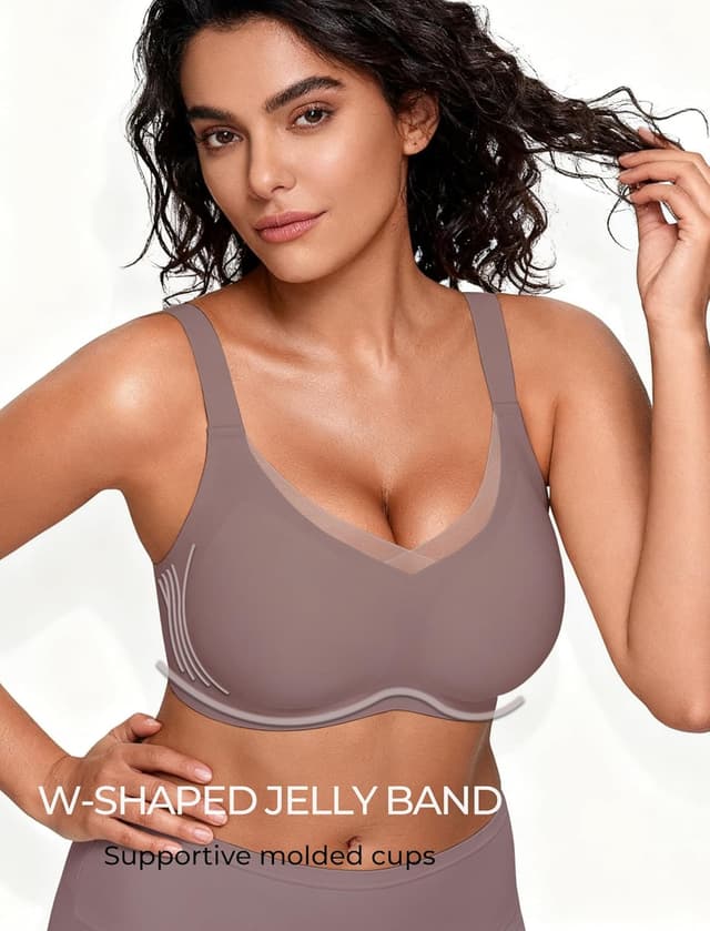 Detalle de Vinfact Women's V Lace Seamless Bra