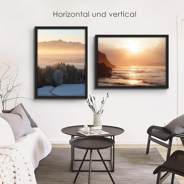 Thumbnail 4 de QPQIYIY Bilderrahmen 50x70 cm 3er Set Schwarz