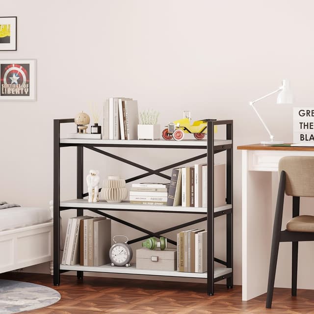 Detalle 2 de Homeiju 3 Tier Bookshelf 31.49" Width