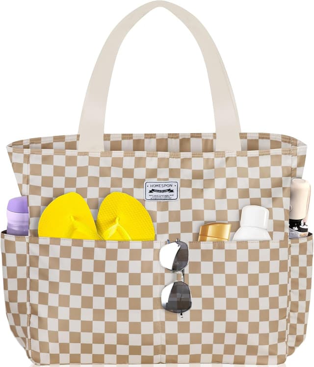 Imagen de HOMESPON Large Waterproof Beach Tote 45x38cm en OfertitasTOP