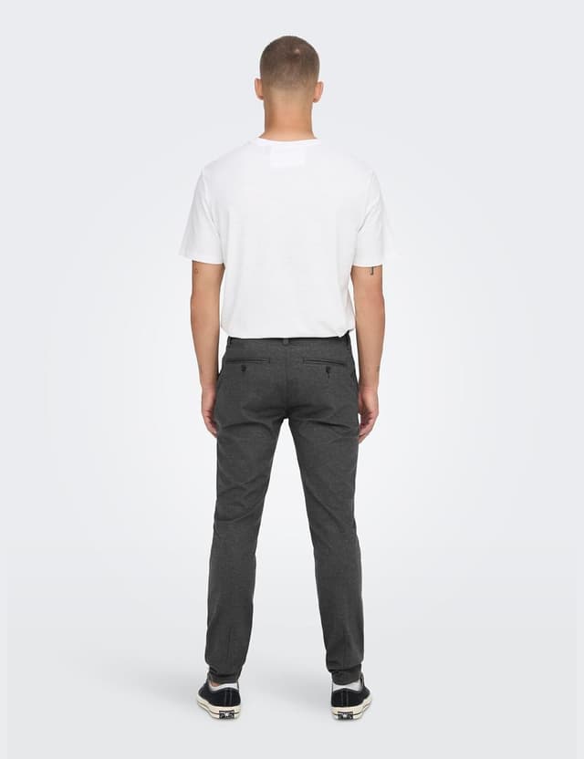 Detalle 1 de Only & Sons Onsmark Tap Herringbone 2911 men’s trousers (herringbone pant)