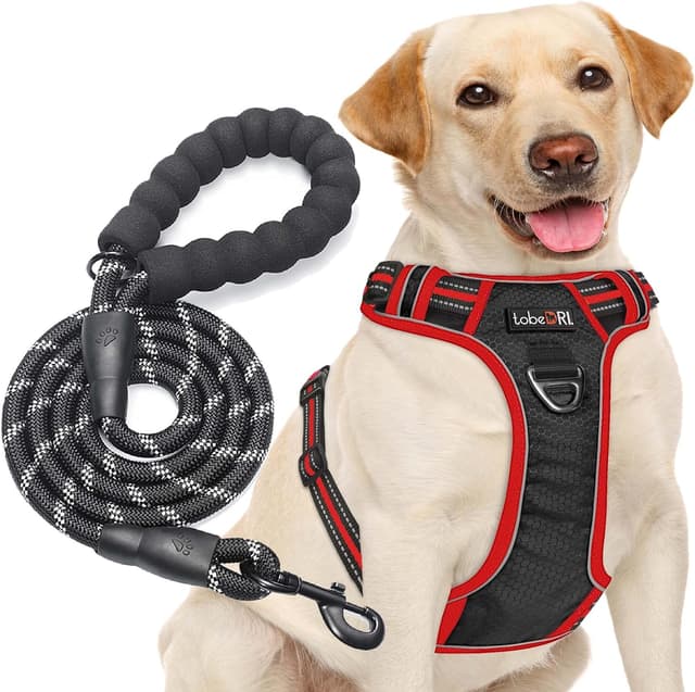 Thumbnail 6 de No Pull Dog Harness Adjustable Reflective 5ft Leash