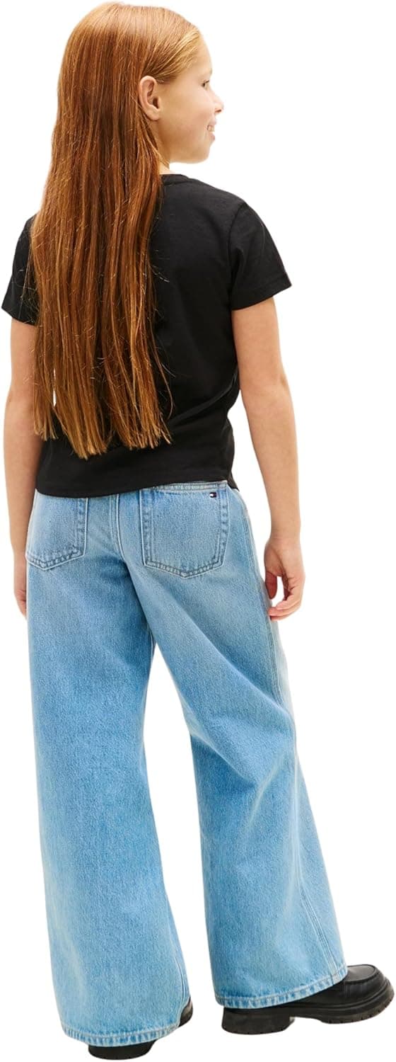 Detalle 2 de Tommy Hilfiger Tommy Foil Tee SS KG0KG08974 maglietta per bambine e ragazze