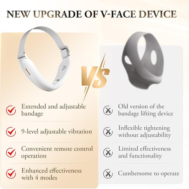 Detalle de V-Face EMS face massager 42°C