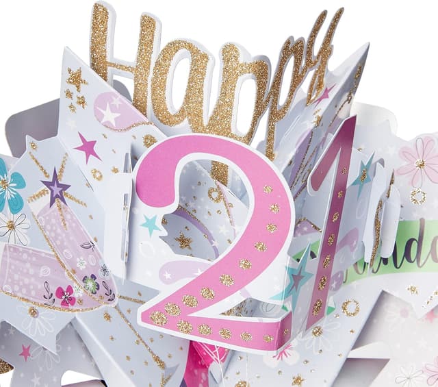 Thumbnail 2 de Second Nature Tarjeta 3D de Feliz 21º Cumpleaños 🎉