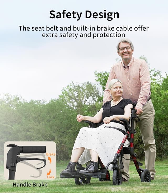 Thumbnail 6 de VOCIC 2-in-1 Rollator Walker with Seat ๐ถ