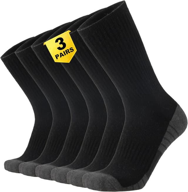 Detalle de ONKE Extra Heavy Full-Foot Terry Cushion Work & Training Socks (Men’s Steel Toe-Compatible, Sizes 9-15)