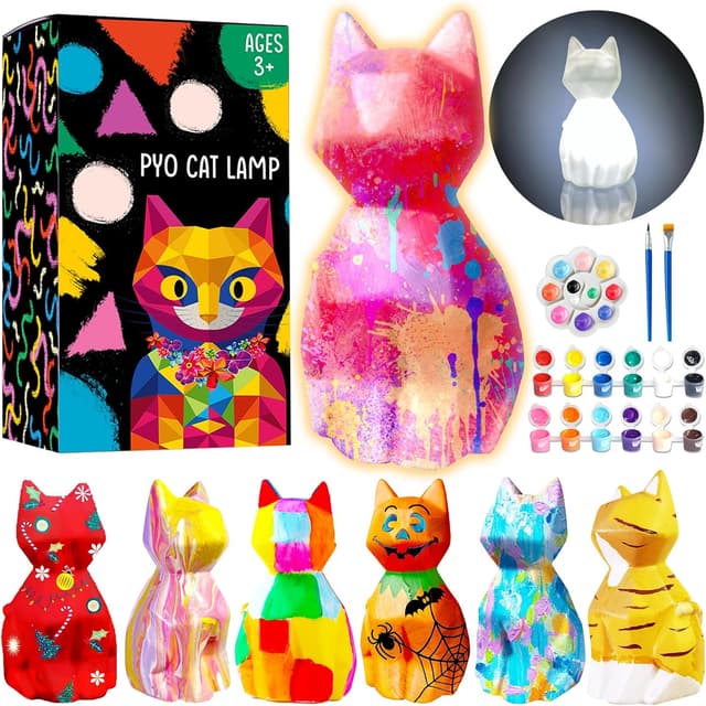 Detalle de Goodyking Paint Your Own Cat Lamp Kit for Kids ๐จ๐ช
