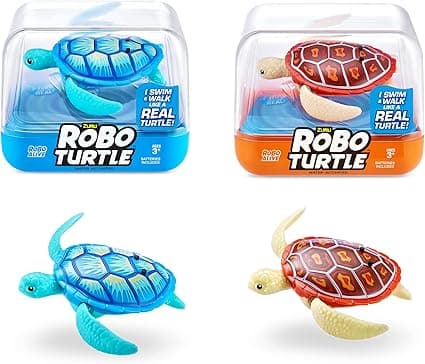 Detalle de ROBO ALIVE Turtle Tortugas de natación robótica, paquete 2 🐢