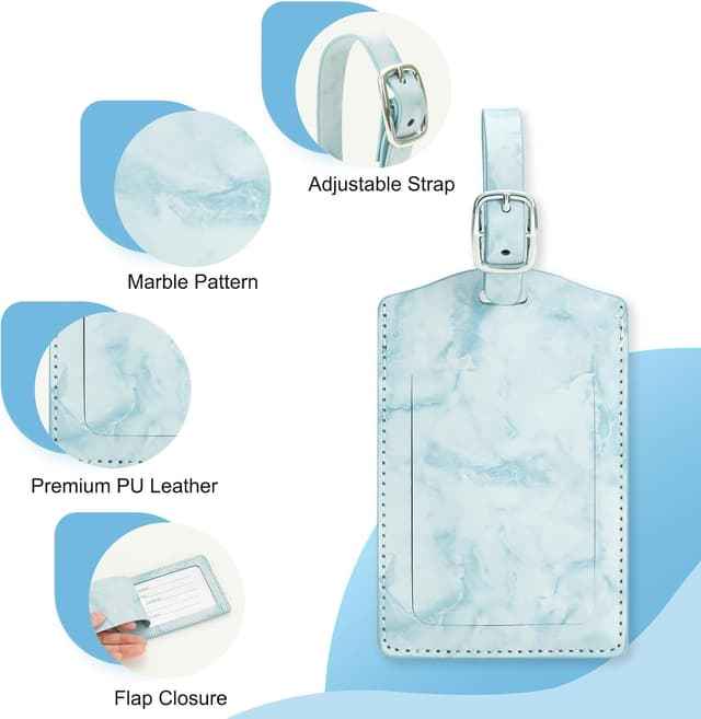 Thumbnail 1 de AiQInu Etichette per Valigie 3 pezzi 7x11,6 cm