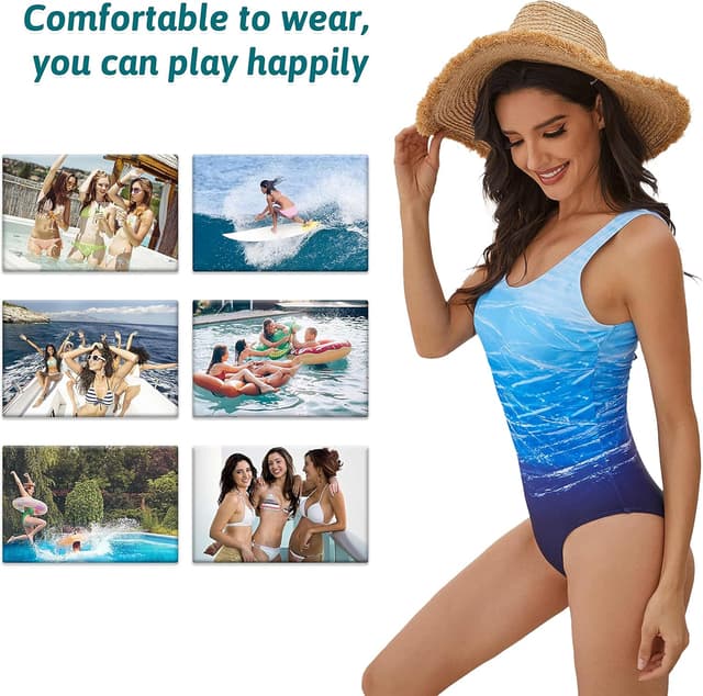 Detalle 2 de Costume intero donna heekpek con gradiente tie dye e fascia incrociata push-up