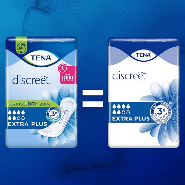 Detalle de TENA Discreet Extra Plus 96 pads for women 🩺