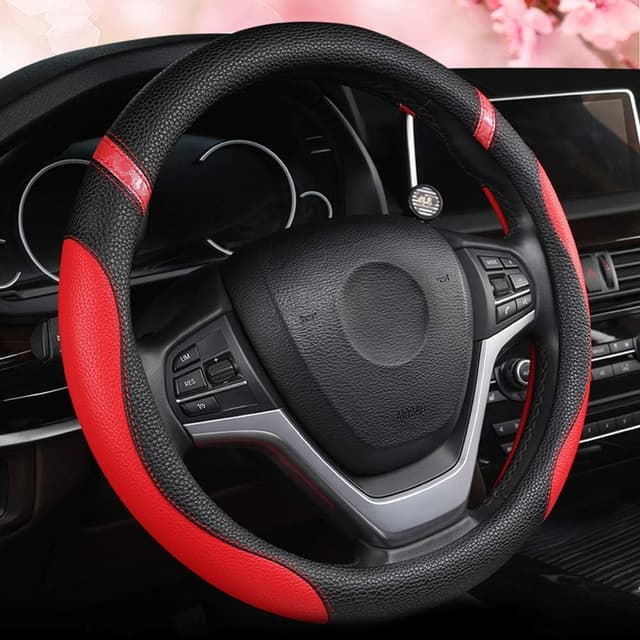 Thumbnail 6 de Cxtiy Steering Wheel Cover 15 inch — pink