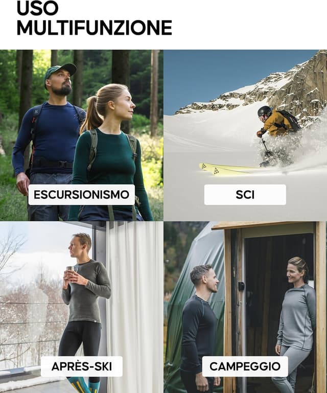 Thumbnail 1 de DANISH ENDURANCE Pantaloni Termici Merino 180 g/m²