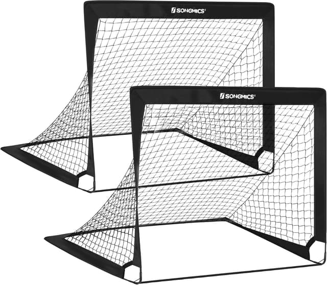 Detalle de SONGMICS set da calcio pieghevole, 2 porte