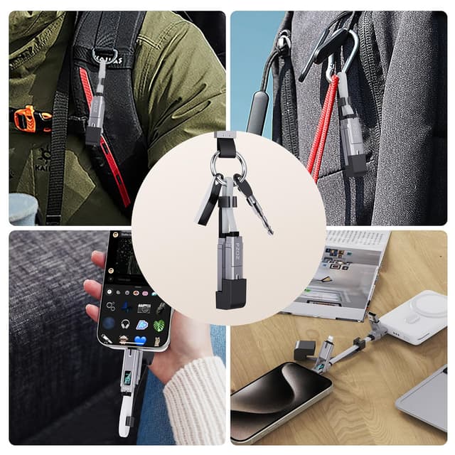 Thumbnail 5 de PZOZ Keychain Charger 140W USB cable