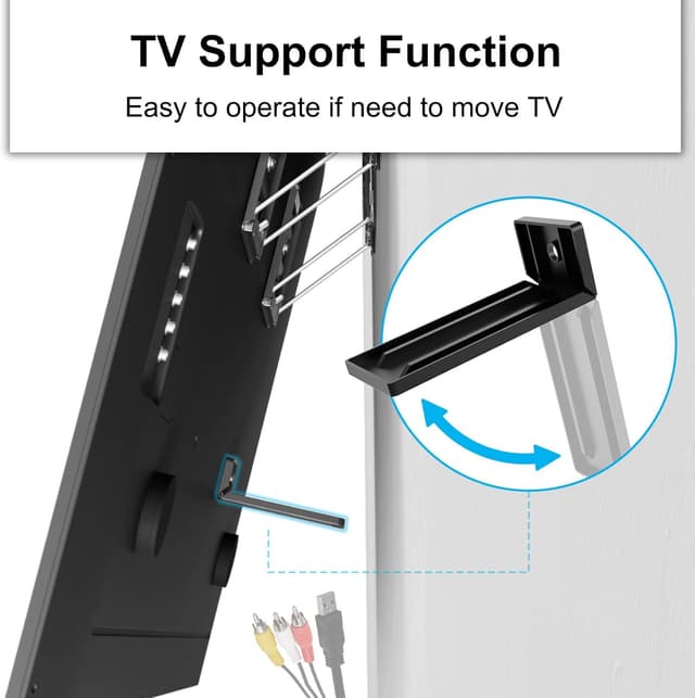 Detalle de Ultra Slim TV-Wandhalterung für 37–80 Zoll bis 75 kg – 0,95 cm Abstand zur Wand, max. VESA 600×400