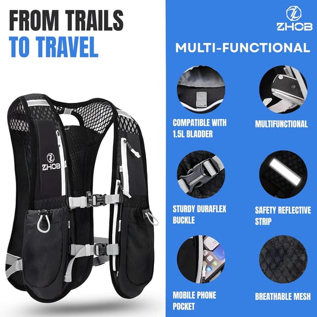 Thumbnail 2 de ZHOB running hydration vest 5L for runs