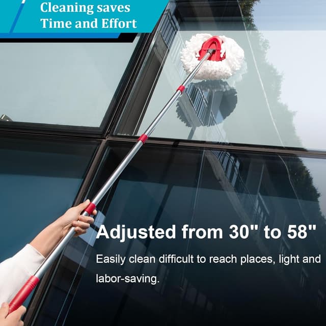 Thumbnail 6 de ALIANSHENG Spin Mop Head Replacement Set