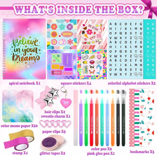 Thumbnail 3 de Nsrzua DIY Journal Kit for Girls 8-14 📒