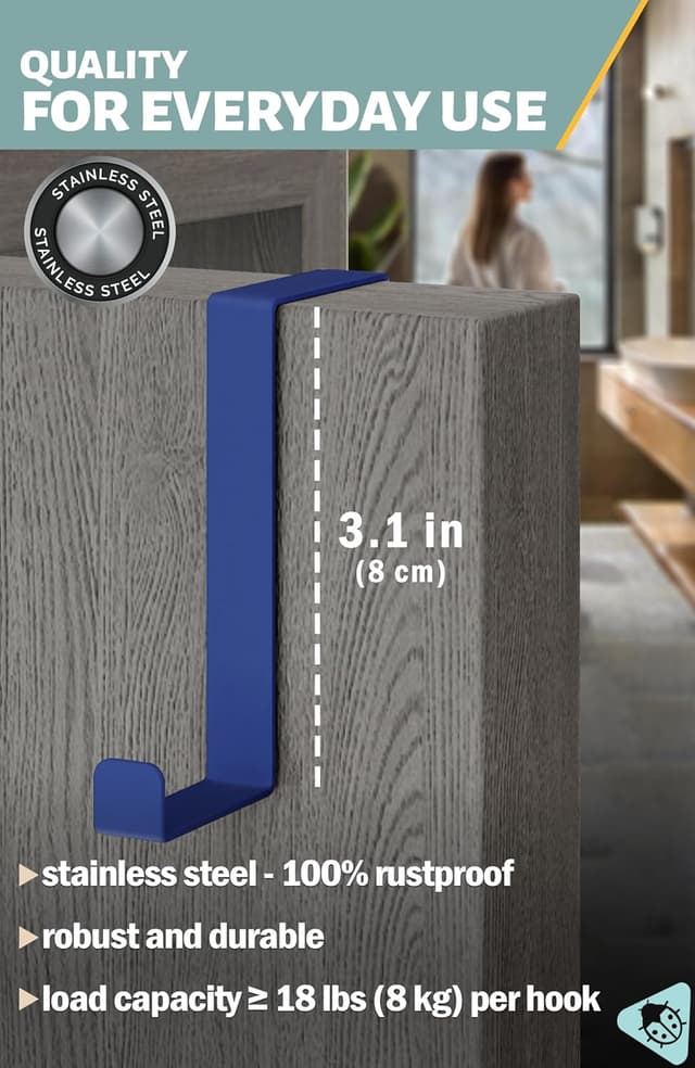 Detalle 1 de Menz Over Door Hanger Set of 10