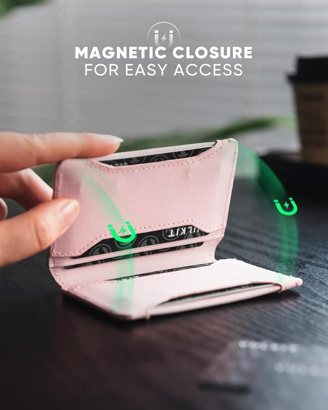 Detalle 2 de VULKIT Mini Geldbörse RFID Slim rosa