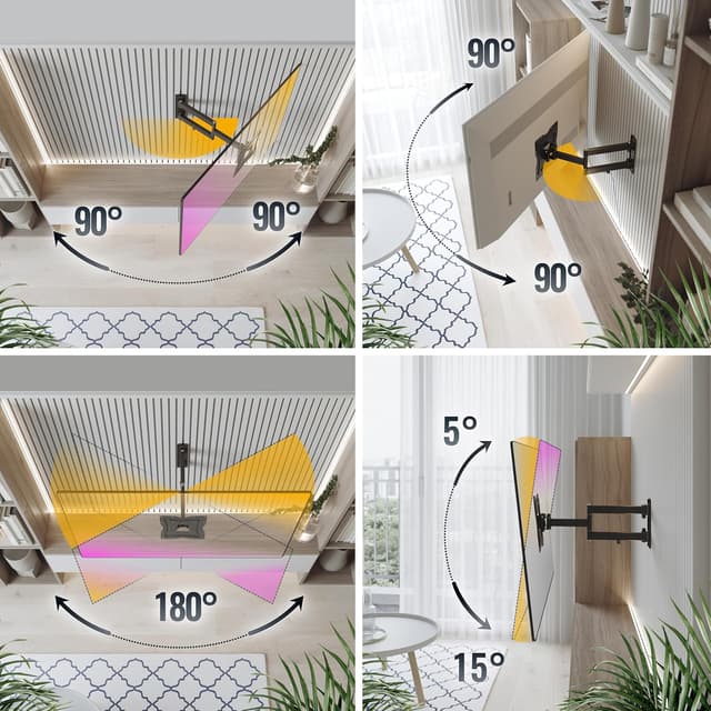 Detalle 1 de RICOO S2222 support mural TV 50 pouces