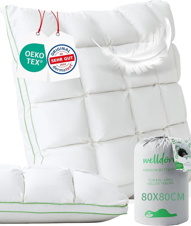 Imagen de Welldora Premium Kopfkissen 80x80 en OfertitasTOP