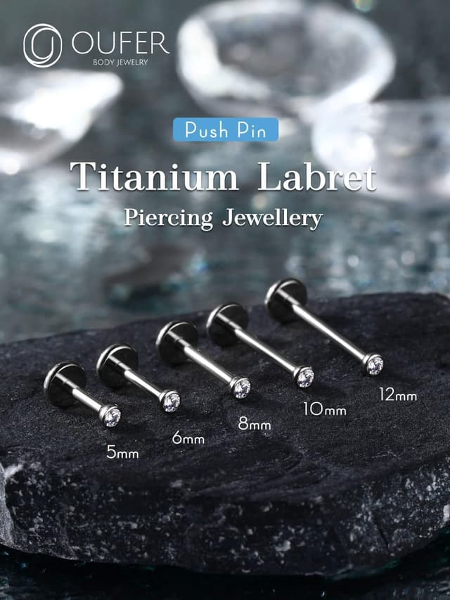 Thumbnail 1 de OUFER Body Piercing Labret 18G 5mm 💎