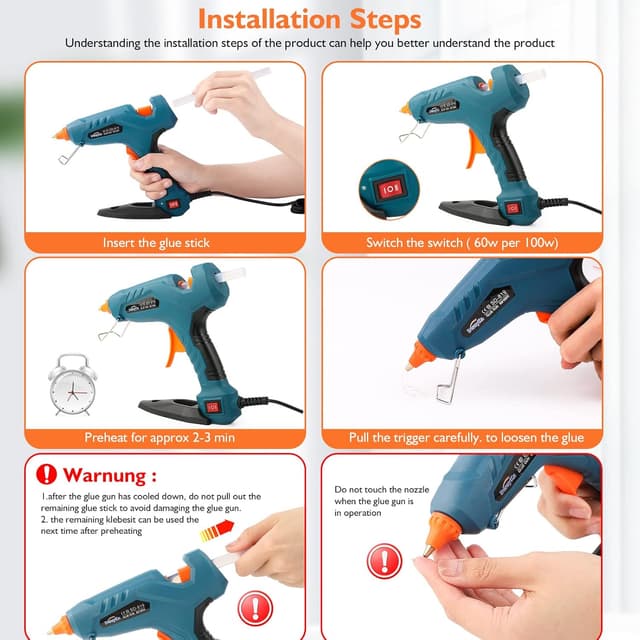 Thumbnail 4 de Dweyka Pistola Silicona Caliente Doble Temperatura 60/100W