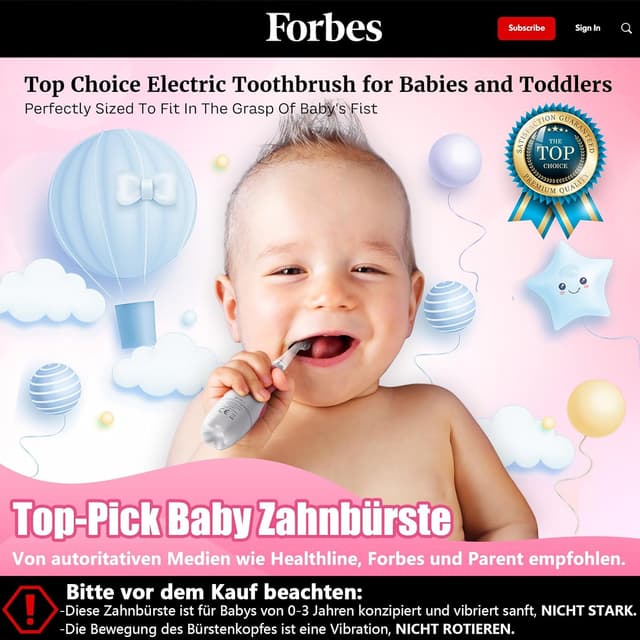 Thumbnail 1 de Dada-Tech Babyzahnbürste Rosa Pinguin