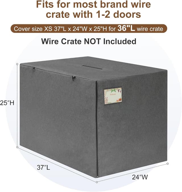 Detalle 2 de Dog Cage Cover 94 x 61 x 63 cm windproof kennel cover