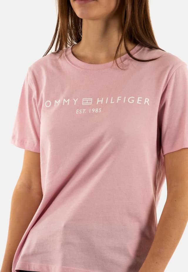 Detalle de T-shirt manches courtes femme logo Tommy