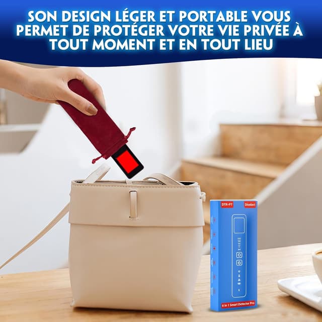 Thumbnail 6 de Diseleri Détecteur de Caméra Cachée 5 en 1 : RF sans fil, GPS, infrarouge et alarme