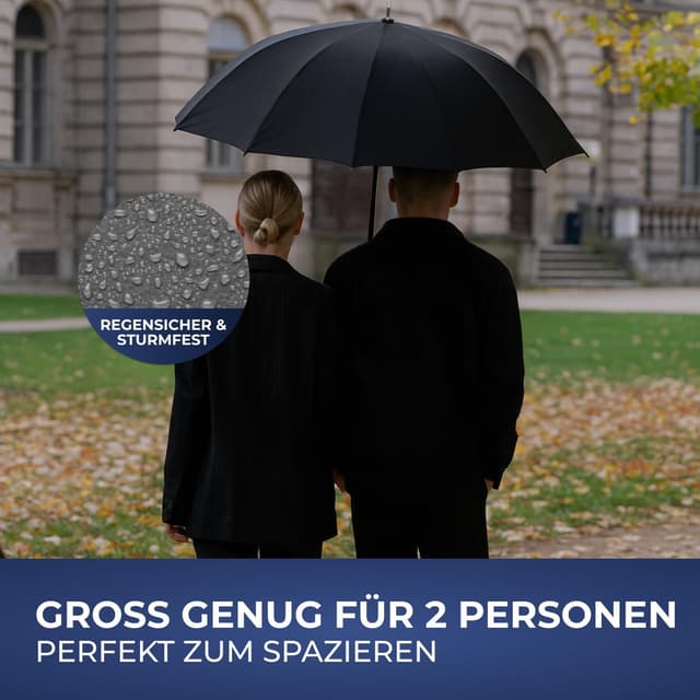 Thumbnail 4 de LOGAN & BARNES DETROIT Regenschirm Selbstverteidigung 120 cm