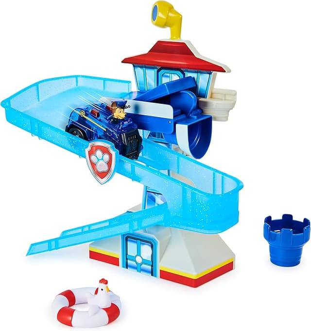 Detalle de PAW Patrol Adventure Bay - Juego de baño con vehículo de persecución 🚓