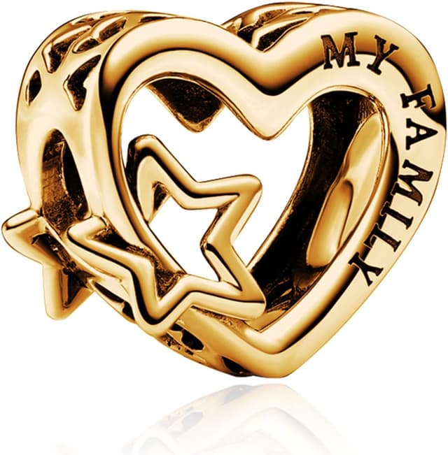 Detalle de HAEPIAR 925er Sterling-Silber Charm „Außerirdischer Hund“ mit Zirkonia für Armbänder